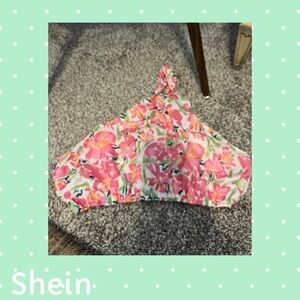 SHEIN Pink One Shoulder Top